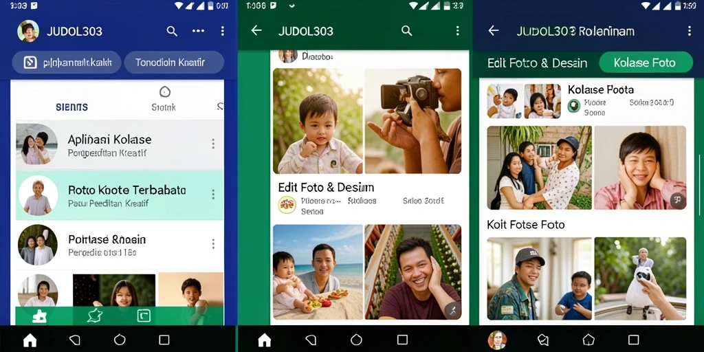 Antarmuka JUDOL303 yang intuitif saat membuat kolase foto.