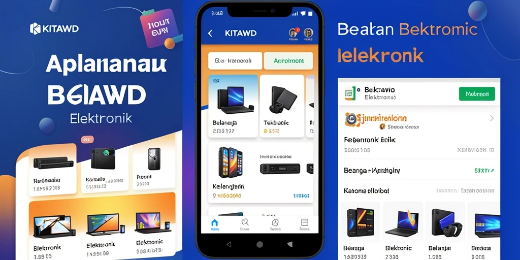 Tampilan antarmuka <strong>KITAWD</strong> yang modern dan fungsional untuk belanja elektronik.