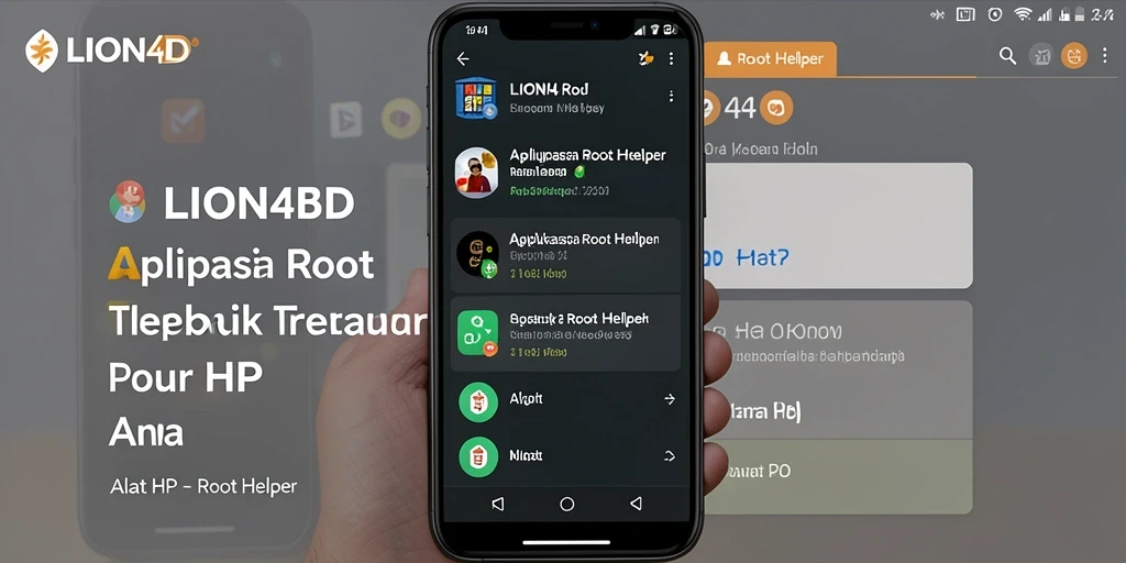 Antarmuka aplikasi LION4D yang intuitif dan mudah digunakan