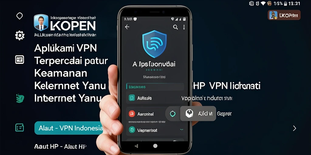 Antarmuka LKOPEN yang sederhana dan fungsional untuk penggunaan VPN.