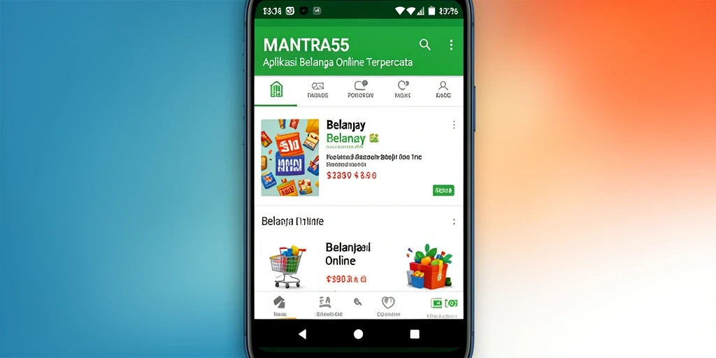 Tampilan antarmuka <strong>MANTRA55</strong> yang modern dan user-friendly.