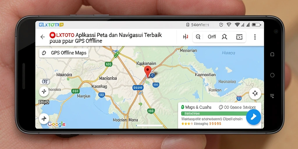 Antarmuka OLXTOTO menunjukkan detail peta GPS Offline yang jelas dan informatif.
