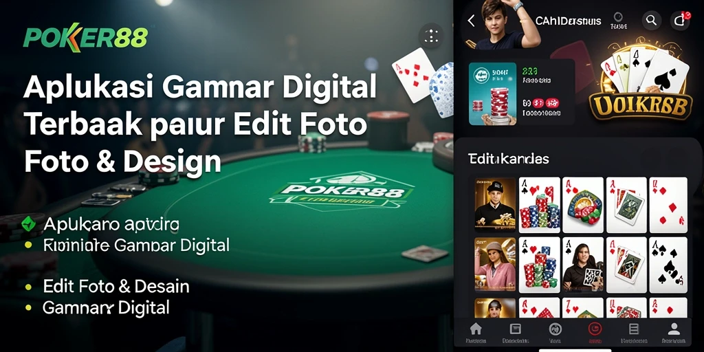Antarmuka POKER88 menampilkan fitur editing foto yang intuitif dan modern.