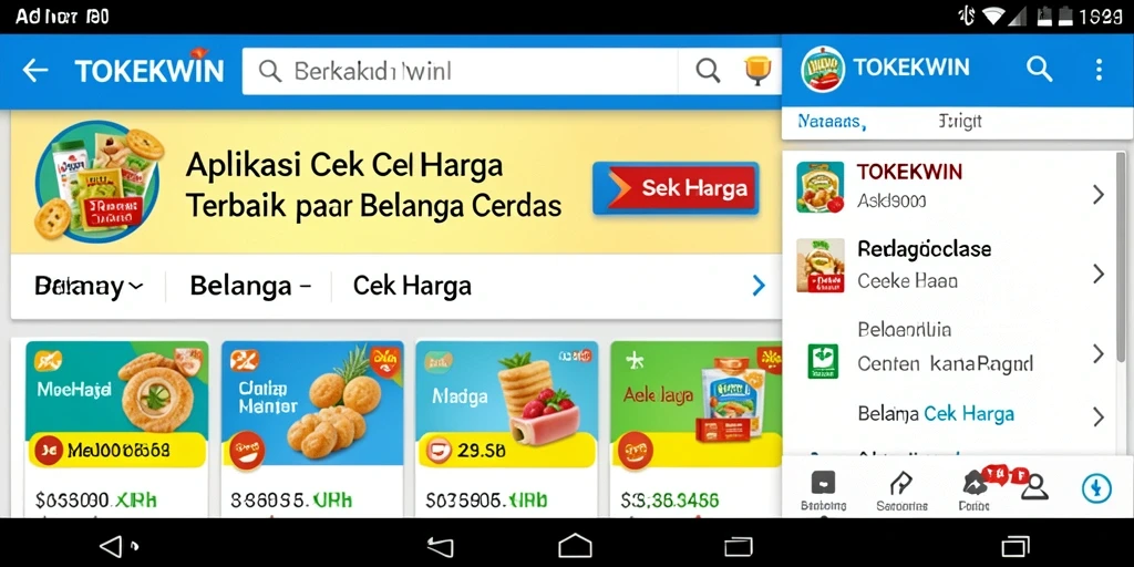 Antarmuka TOKEKWIN menampilkan informasi Cek Harga yang lengkap dan jelas.