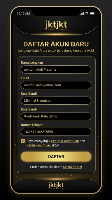 Panduan Lengkap Registrasi Akun jktjkt untuk Pengguna Android